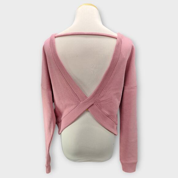 Womens AERO Mauve Pullover Open Back Sweater Size XS - Picture 4 of 6